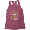 wine outside Racerback Tank