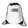damsels do it their Drawstring Bags