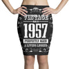 vintage made in 1957 perfectly aged a living legend Pencil Skirts