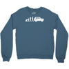 evolution of man, lada niva Crewneck Sweatshirt