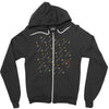 guns and swords and tacos Zipper Hoodie