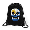 uruguay till i die Drawstring Bags