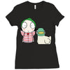 Sarah and Duck Ladies Fitted T-Shirt