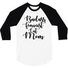 badass feminist cat mom 3/4 Sleeve Shirt