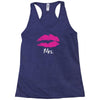 Mrs with heart dot (Mr and Mrs set) Racerback Tank