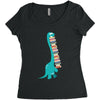 book dinosaurs Women's Triblend Scoop T-shirt