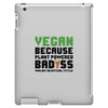 vegan because plant powered badass was not an offical tittle black iPad 3 and 4 Case