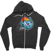 rainbow soccer Zipper Hoodie
