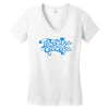 bargain paradise garage sign Women's V-Neck T-Shirt