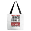 thrilla in manilla Tote Bags