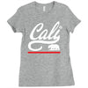 cali bear Ladies Fitted T-Shirt