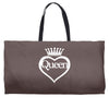 funny  queen of everything gift bride honeymoon hen night fashion fema Weekender Totes
