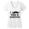 i mustache you Women's V-Neck T-Shirt