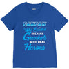 Pawpaw Was Created because Grankids Need Real Heroes V-Neck Tee