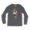 breast cancer flowers Long Sleeve Shirts