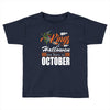 Halloween Kings Are Born In October Toddler T-shirt