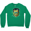 vintage frankenstein mask Crewneck Sweatshirt