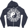i ching ying and yang Zipper Hoodie