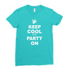 keep cool partyon Ladies Fitted T-Shirt