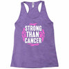 strong than cancer Racerback Tank