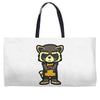 angry raccoon Weekender Totes