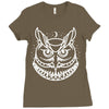 owl Ladies Fitted T-Shirt