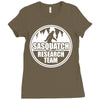 sasquatch research team Ladies Fitted T-Shirt