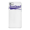 scotland born and raised retro white &amp; navy international country iPhone 7 Case