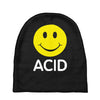 acid house smiley face 90's rave club hardcore party Baby Beanies