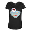 medama oyaji manga Maternity Scoop Neck T-shirt