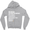 hobbit meals Zipper Hoodie