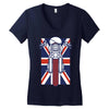 british biker Women's V-Neck T-Shirt