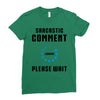 sarcastic comment loading Ladies Fitted T-Shirt