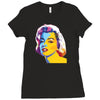 pop art marilyn monroe Ladies Fitted T-Shirt