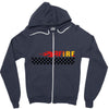 Fire Black Zipper Hoodie