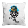 Live Life Loud Brklyn Throw Pillow
