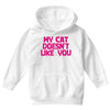 my cat doesn't like you Youth Hoodie