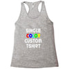 single color custom t shirt Racerback Tank