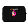 She Wants D - Dunkin Donuts Laptop sleeve