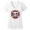 comic skull Women's V-Neck T-Shirt