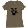 skull ghosts Ladies Fitted T-Shirt
