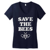 save the bees (2) Women's V-Neck T-Shirt