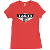 tasty boys Ladies Fitted T-Shirt