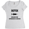 botox expression Women's Triblend Scoop T-shirt
