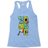 zombie font Racerback Tank