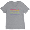 love is love, black lives matter, climate change is real, immigrants m V-Neck Tee