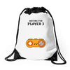 Waiting for Player 3 Gamer Drawstring Bags