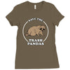 save the trash pandas Ladies Fitted T-Shirt