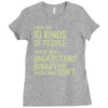 10 kinds of people binary Ladies Fitted T-Shirt