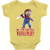 chucky funny quote ideal birthday present gift Baby Bodysuit